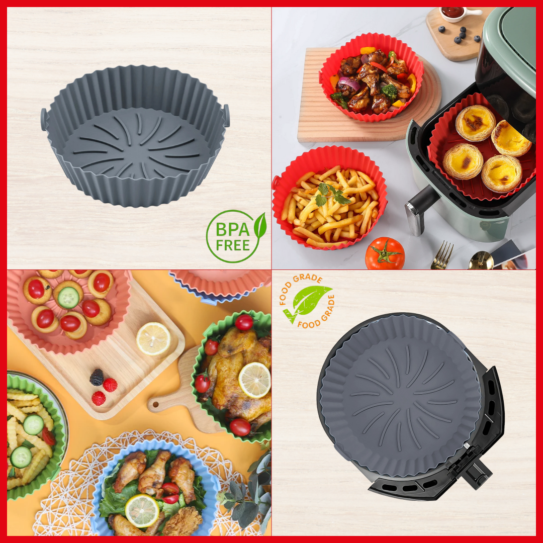 16-18 cm | Molde de Silicona para Air Fryer | Redondo