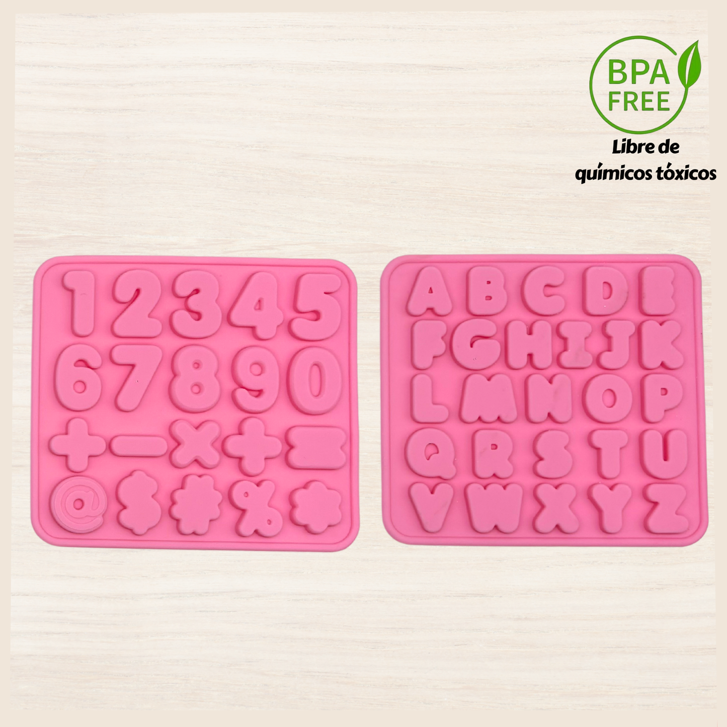 Moldes de Silicona Números y Letras