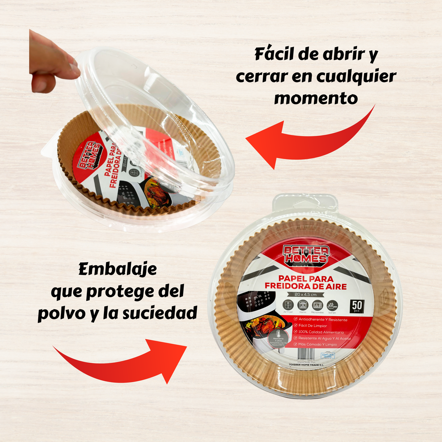 16-20cm | Papel para Air Fryer | Redondo