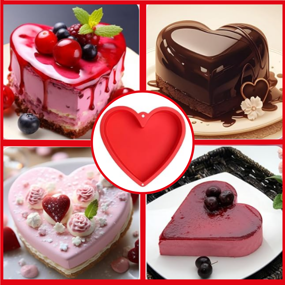 24 cm | Molde de Silicona Corazón