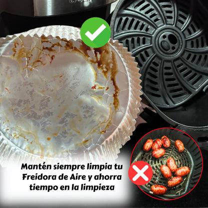 Papel de Aluminio para Air Fryer | Redondo