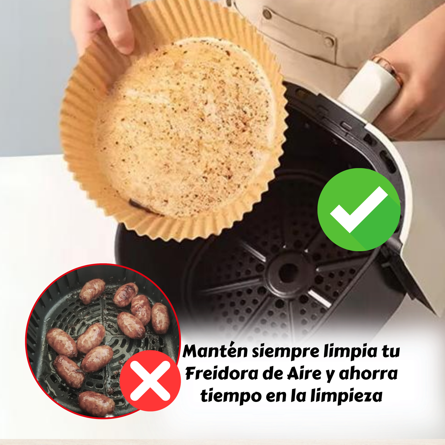 Papel para Air Fryer | Redondo